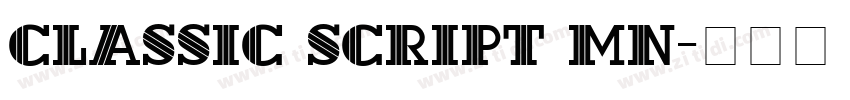 Classic Script MN字体转换
